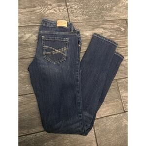 Aeropostale Dark Wash Ashley Ultra Skinny 3/4 Regular Normal Jeans